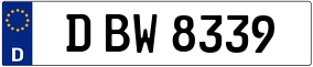 Trailer License Plate